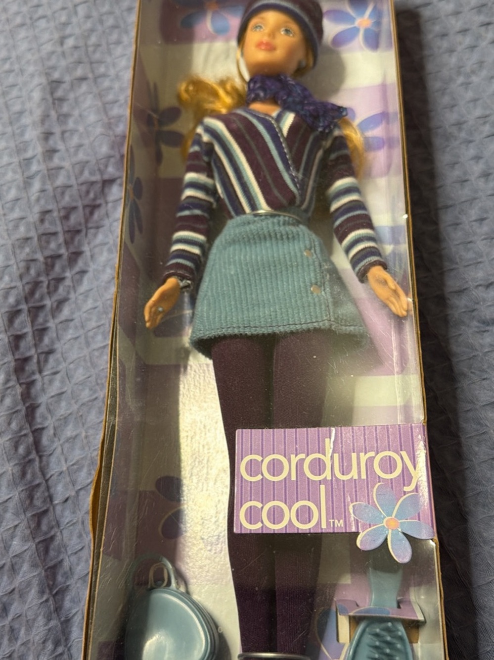 Corduroy Cool Doll - Purple & Teal Outfit